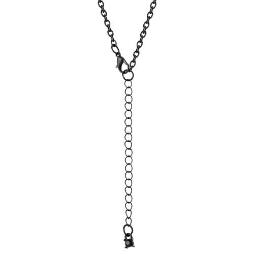 Beetlejuice Jewelry Set, Skull Stud Earrings And Coffin Necklace,16"+3" In Multi