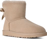 UGG® Mini Bailey Bow II Genuine Shearling Bootie