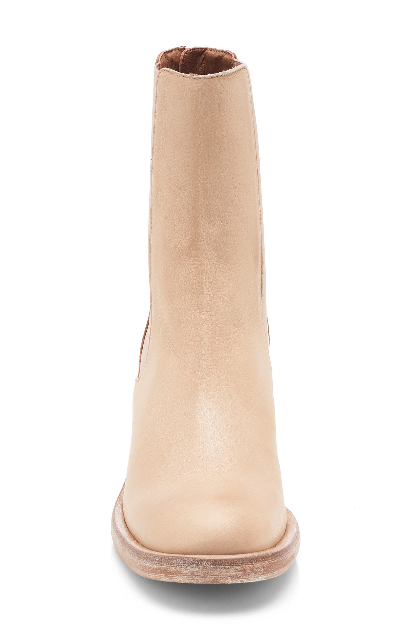 Free People Essential Chelsea Boot, Alternate, color, Natural Leather