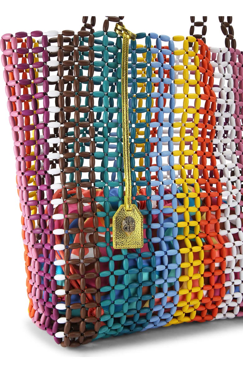 Kurt Geiger London Kensington Rainbow Beaded Shopper, Alternate, color,