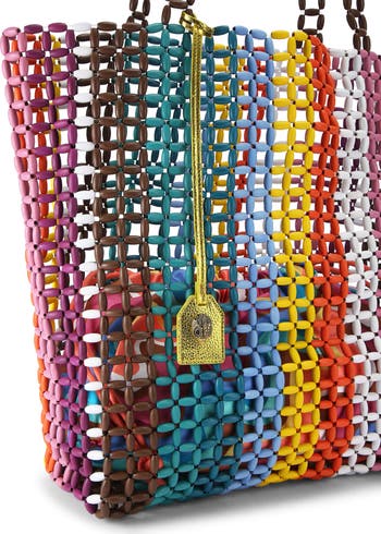 Kensington Rainbow Beaded Shopper