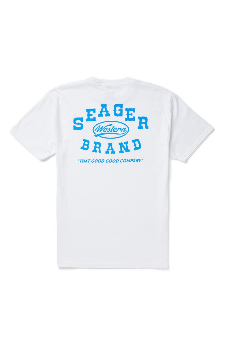 Seager Co Saloon Cotton Graphic T-Shirt, Alternate, color, White