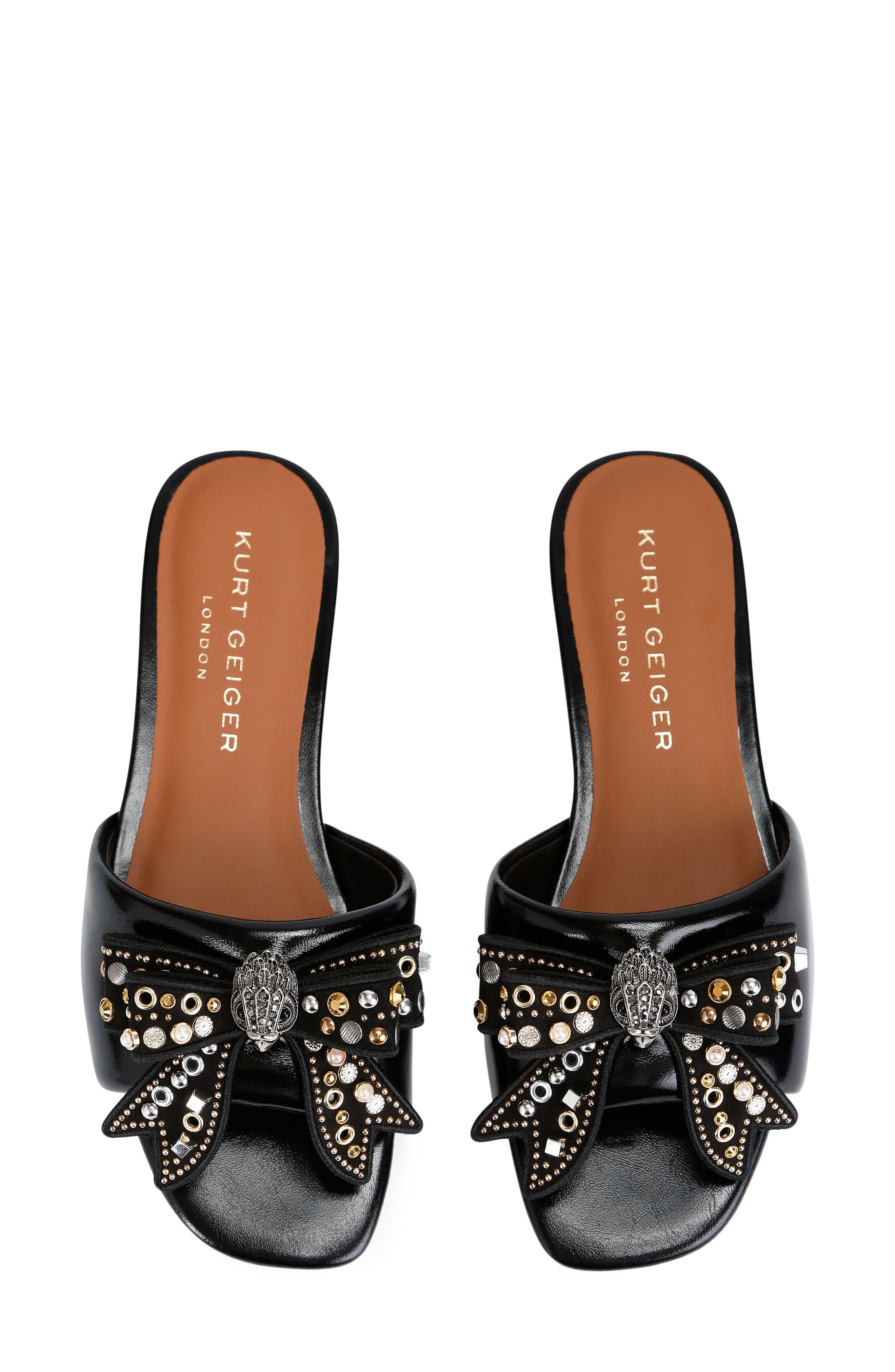 Kurt Geiger London Kensington Bow Slide Sandal, Alternate, color, 