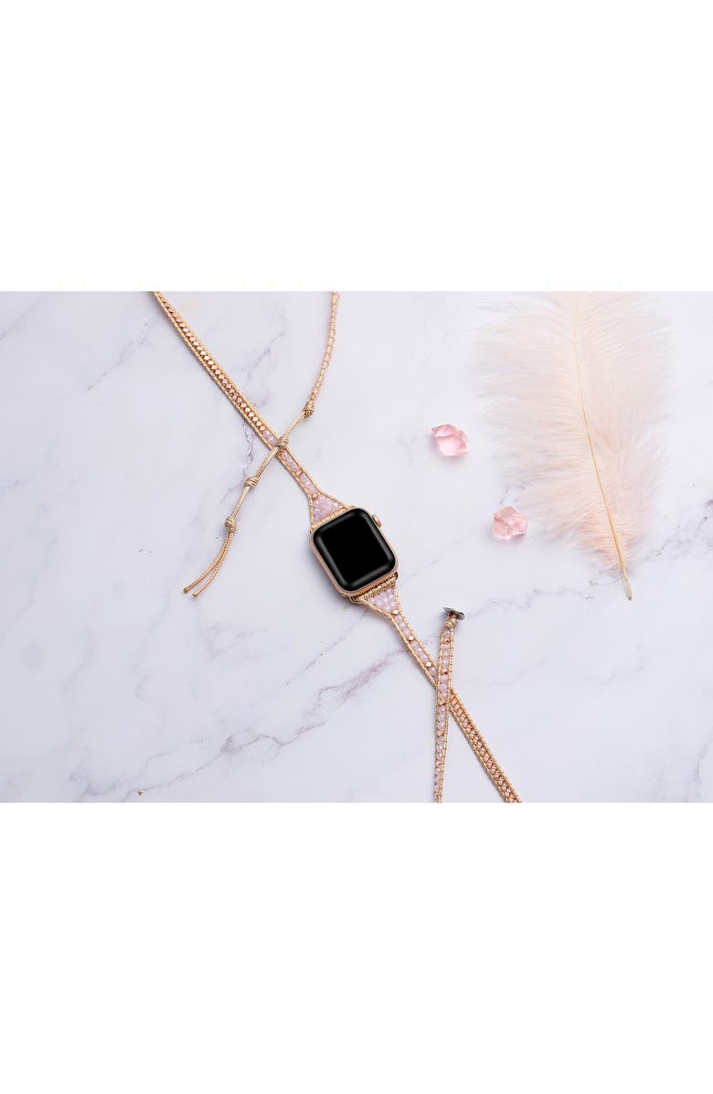 The Posh Tech Beaded Wrap Apple Watch<sup>®</sup> Watchband, Alternate, color,