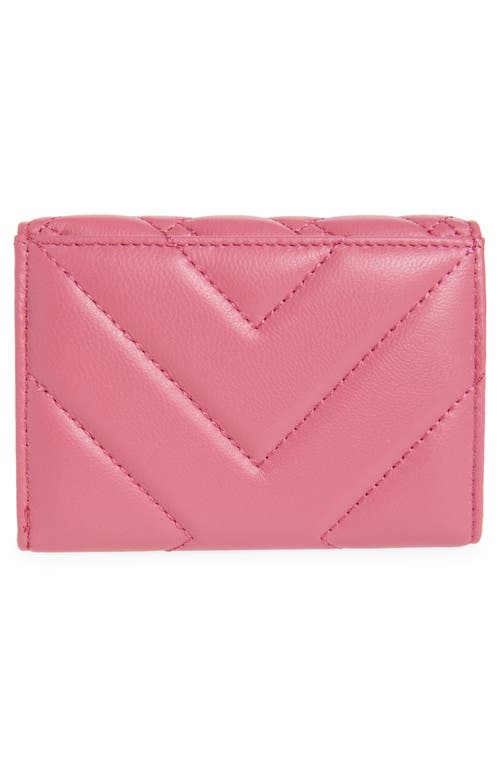 Kurt Geiger London Flap Multi Leather Trifold Card Holder In Pink