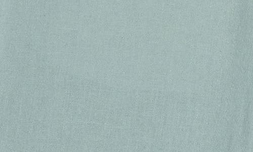 14th & Union Linen Blend Trim Fit Shorts In Grey Blue