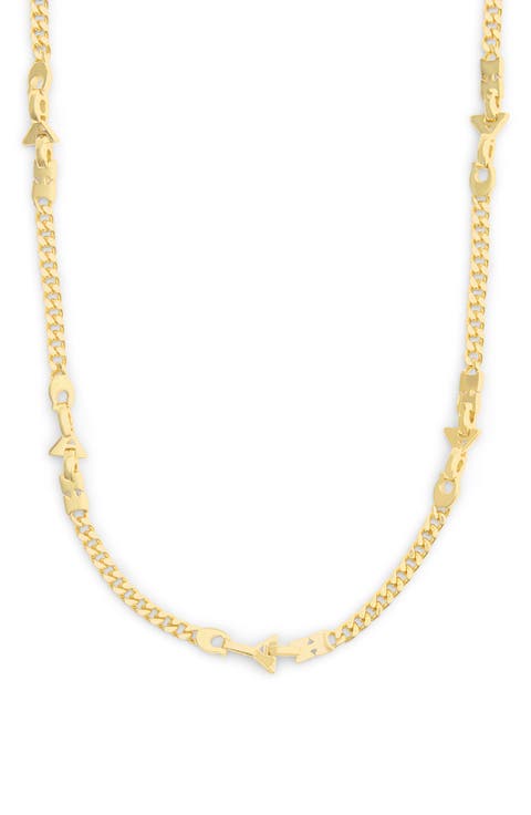 Jumbled Logo Link Necklace