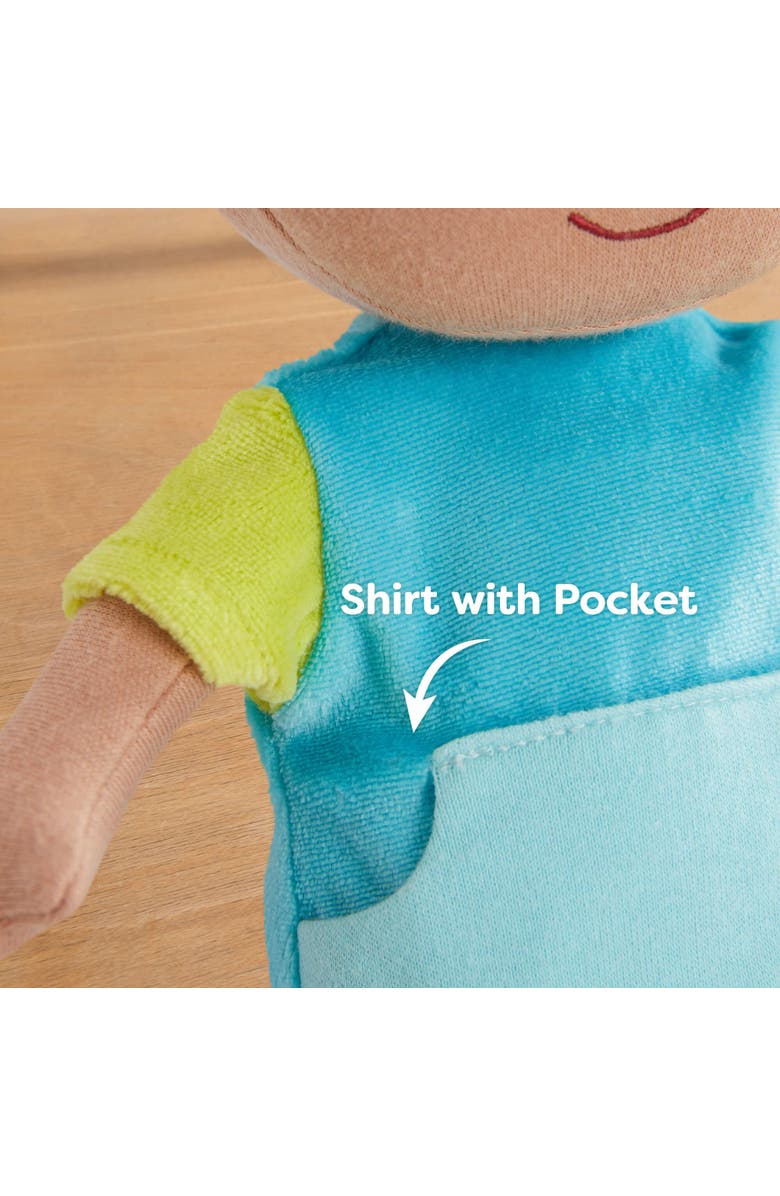 HABA Snug Up Gabriel - 10" Machine Washable Soft Doll, Alternate, color, Multi