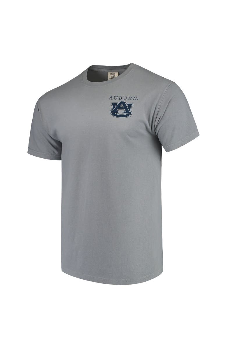 IMAGE ONE Men's Gray Auburn Tigers Comfort Colors Campus Scenery T-Shirt, Alternate, color, 