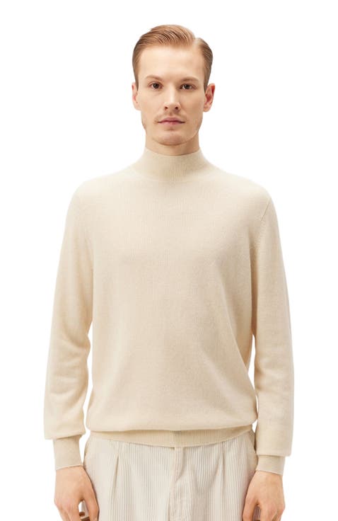 Essential Mock Neck Cashmere Sweater