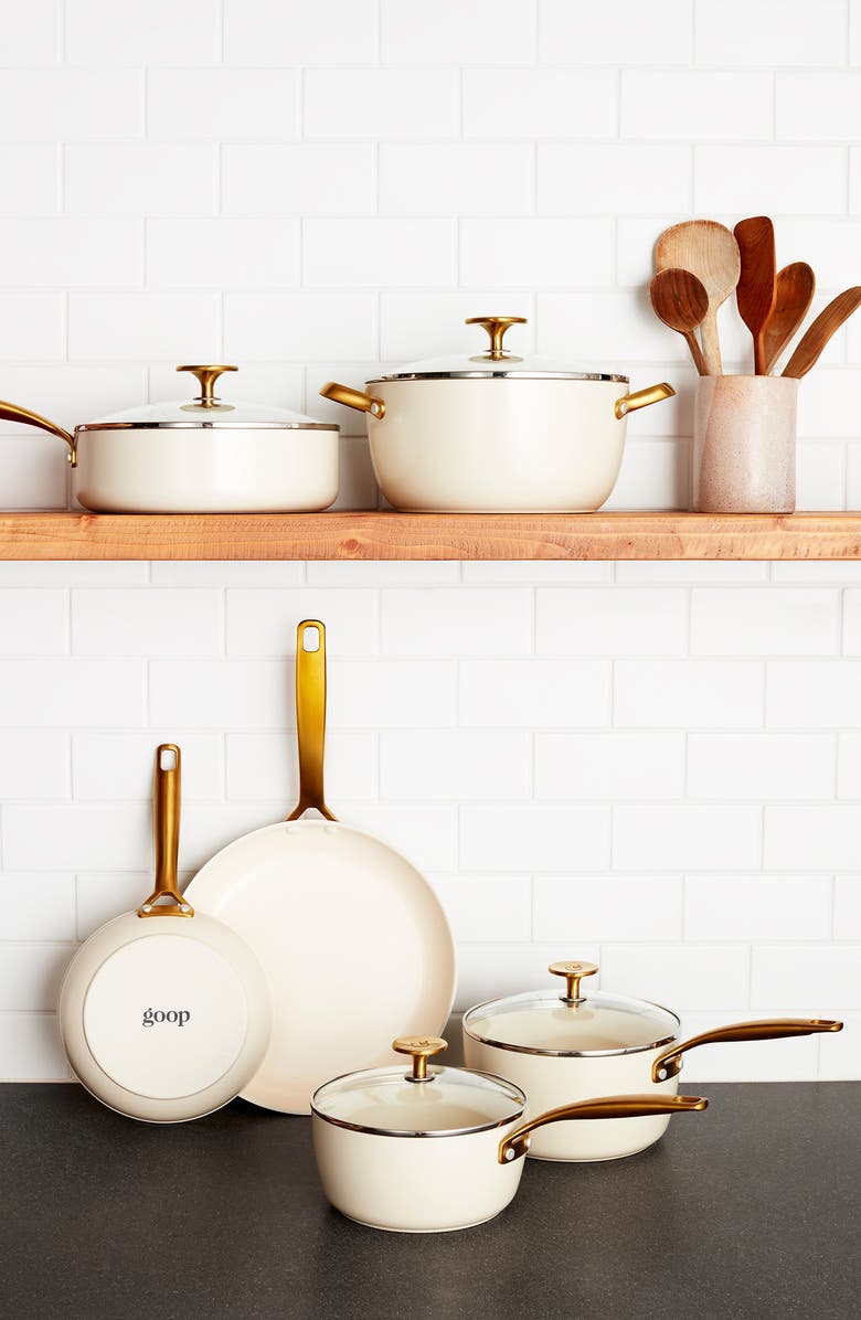 GOOP 10-Piece Ceramic Nonstick Cookware Set, Alternate, color, 