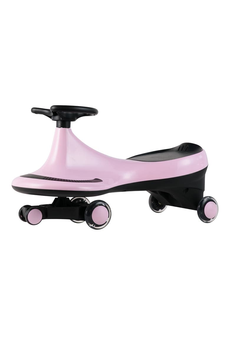 Swing Car with Flashing Wheels, Main, color, PINK
