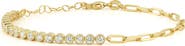 GLAZE JEWELRY Cubic Zirconia Paper Clip Chain Bracelet