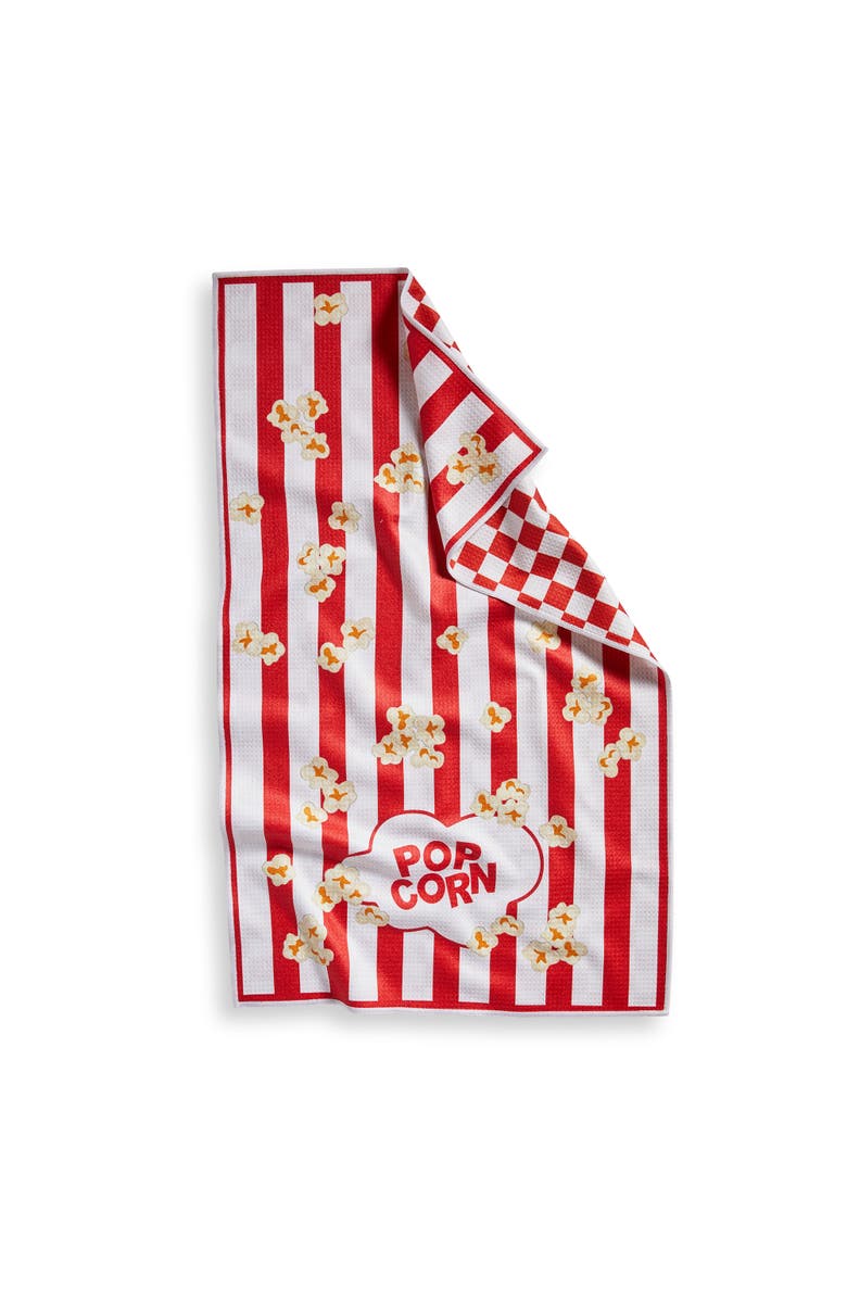 tag Super Absorbent Kitchen Towel Popcorn Super Absorbent Dishtowel Red Multi 18 x 30 in Everyday, Main, color, Red