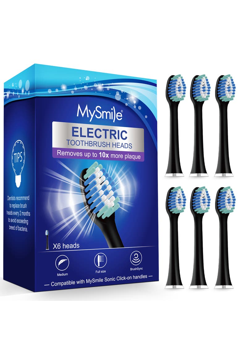 UC605 Elite Sonic Toothbrush Replacement Heads, Main, color, Black