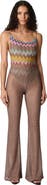 Missoni Cover-up Trousers In Lamé Viscose With Spiderweb Pattern