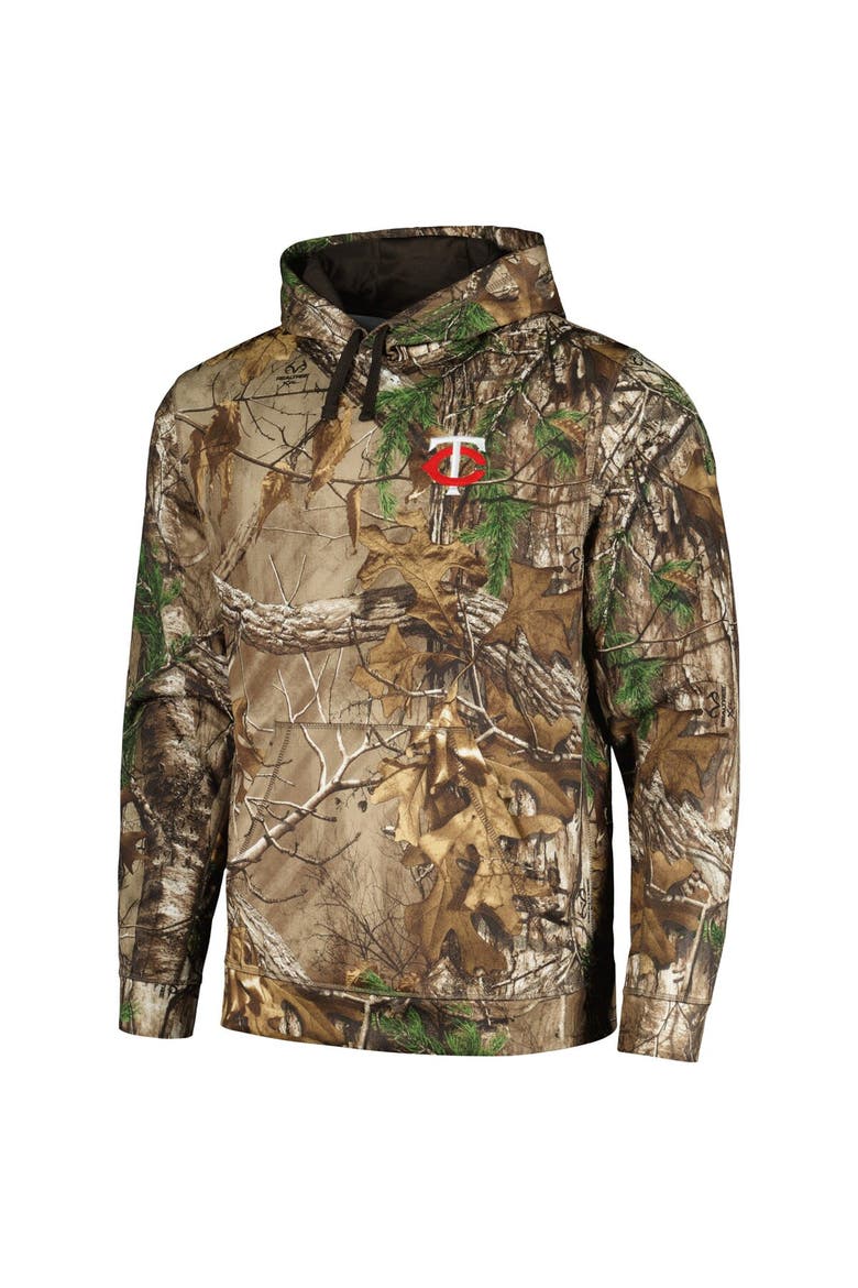 Men's Dunbrooke Camo Minnesota Twins Champion Realtree Pullover Hoodie, Alternate, color, Camo
