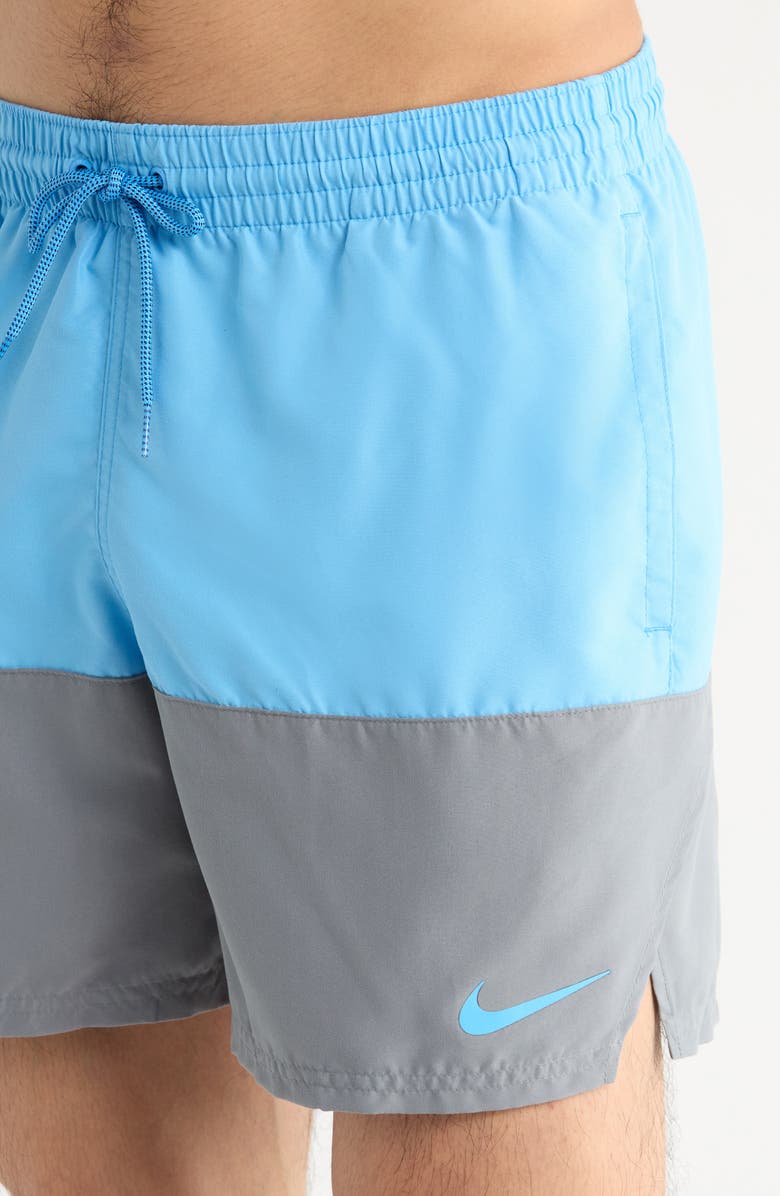 Nike Colorblock Drawstring Volley Shorts, Alternate, color, 438 University Blue