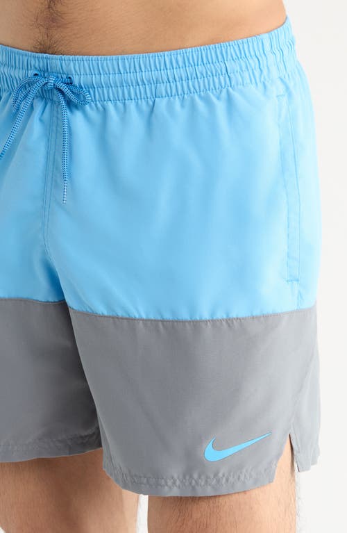Nike Colorblock Drawstring Volley Shorts In Multi