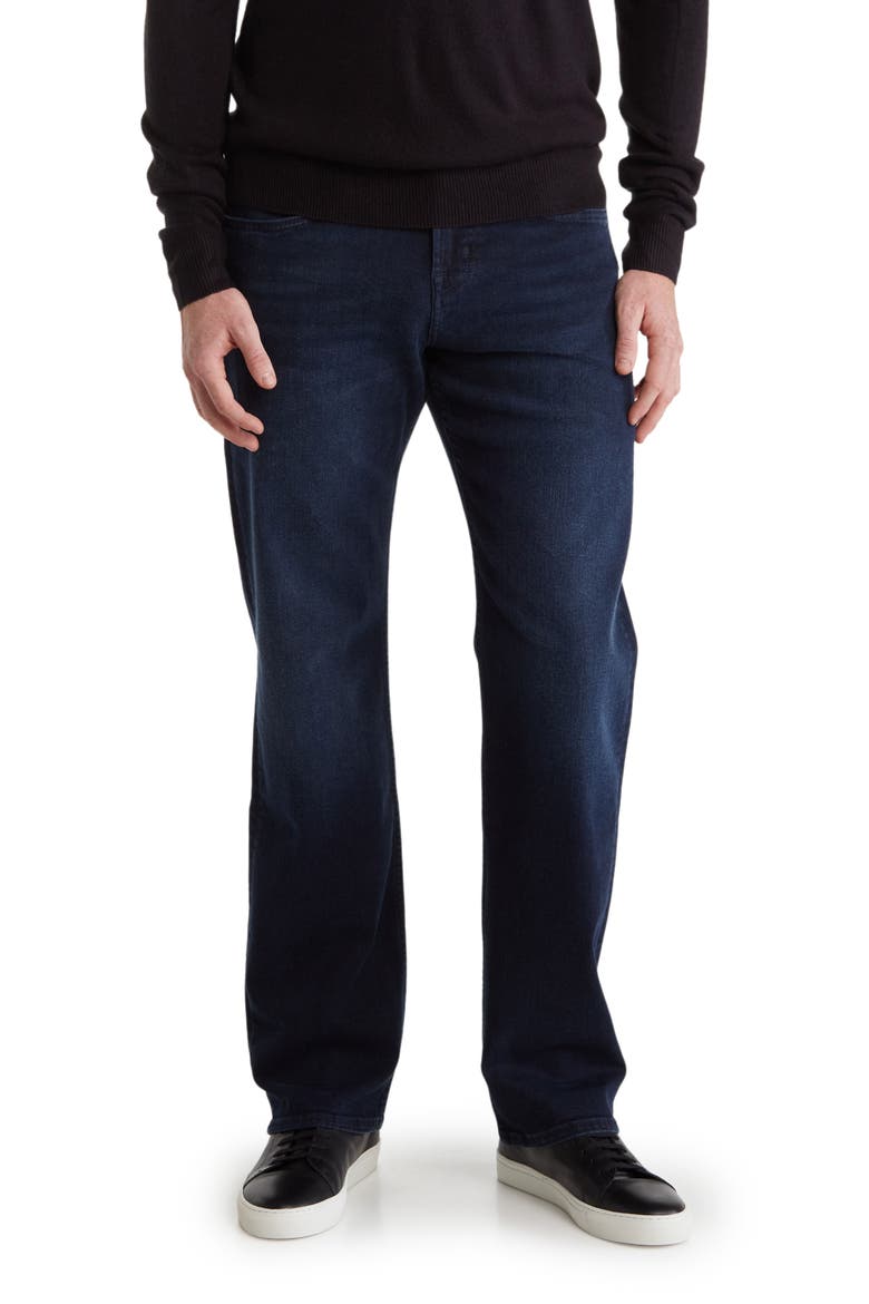Austyn Squiggle Stretch Straight Leg Jeans, Main, color, DEEP ROCKY