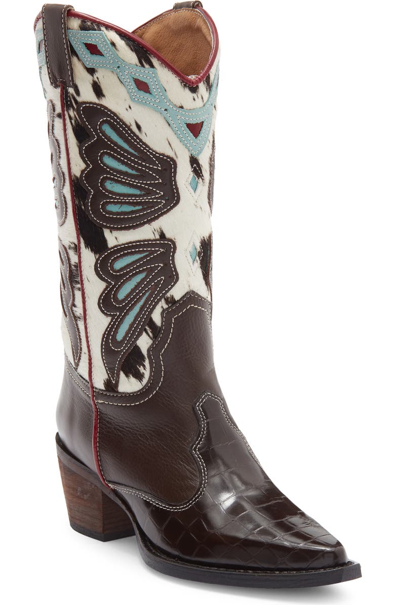 Steve Madden Arroyo Western Boot, Main, color, Blue Multi
