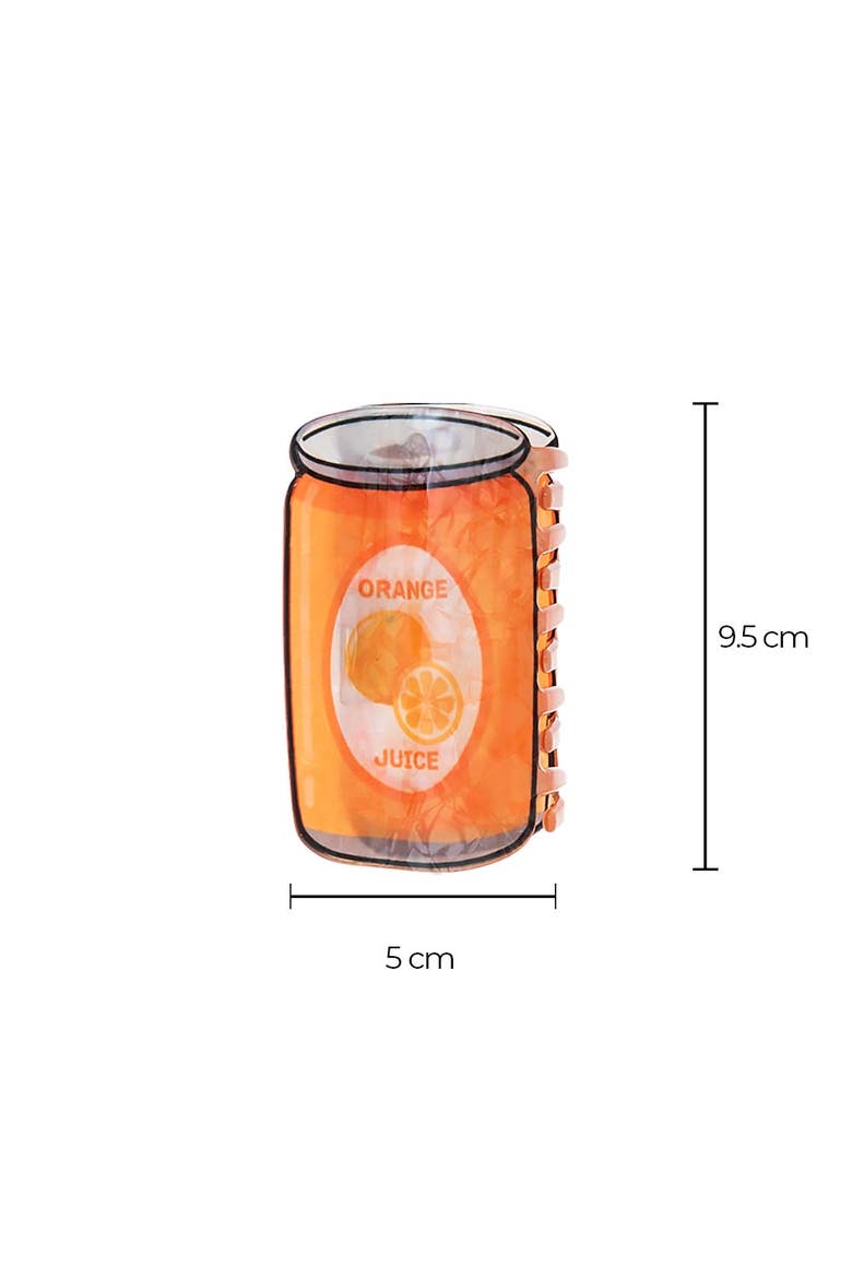 Orange Soda Can Claw Clip, Alternate, color, Orange