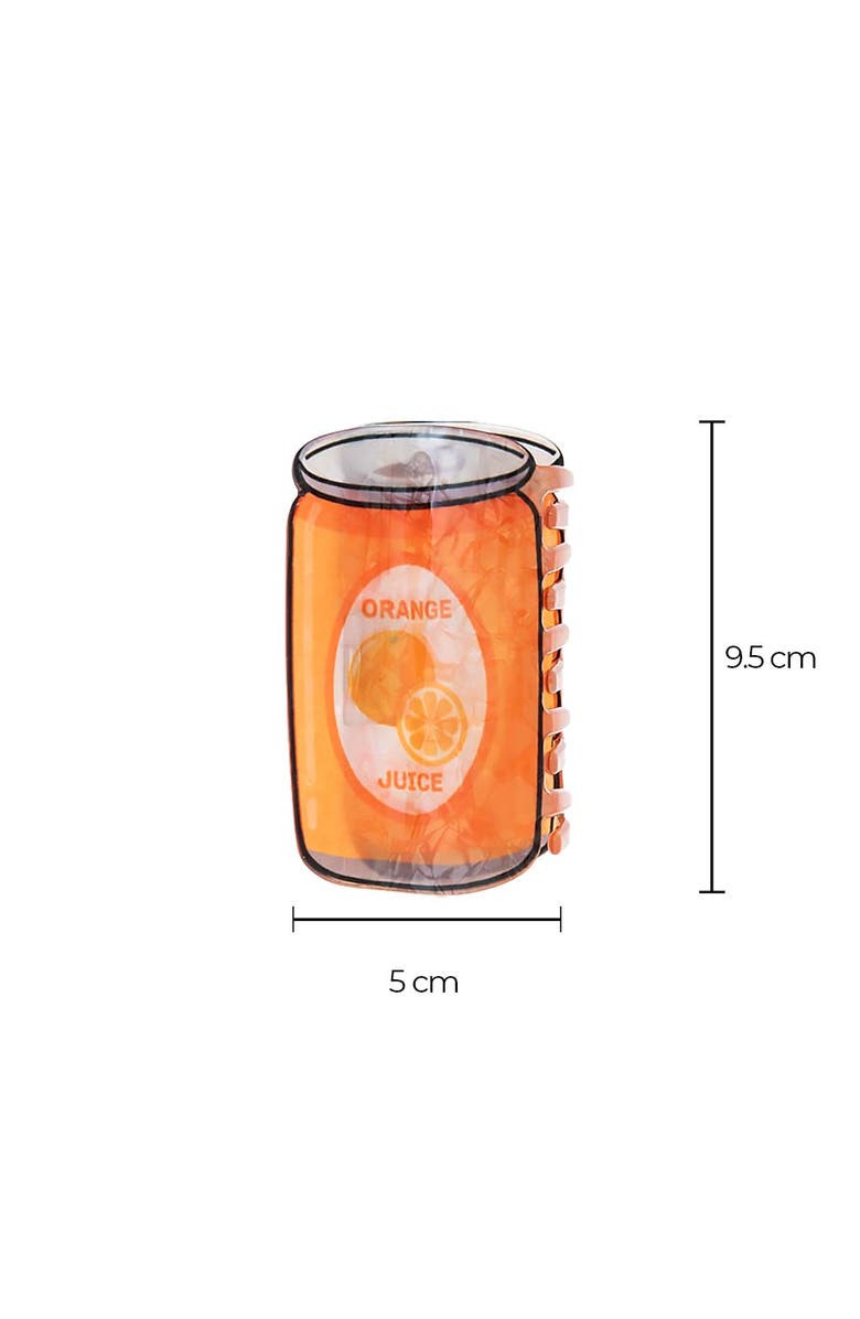 BY ADINA EDEN Orange Soda Can Claw Clip, Alternate, color, Orange
