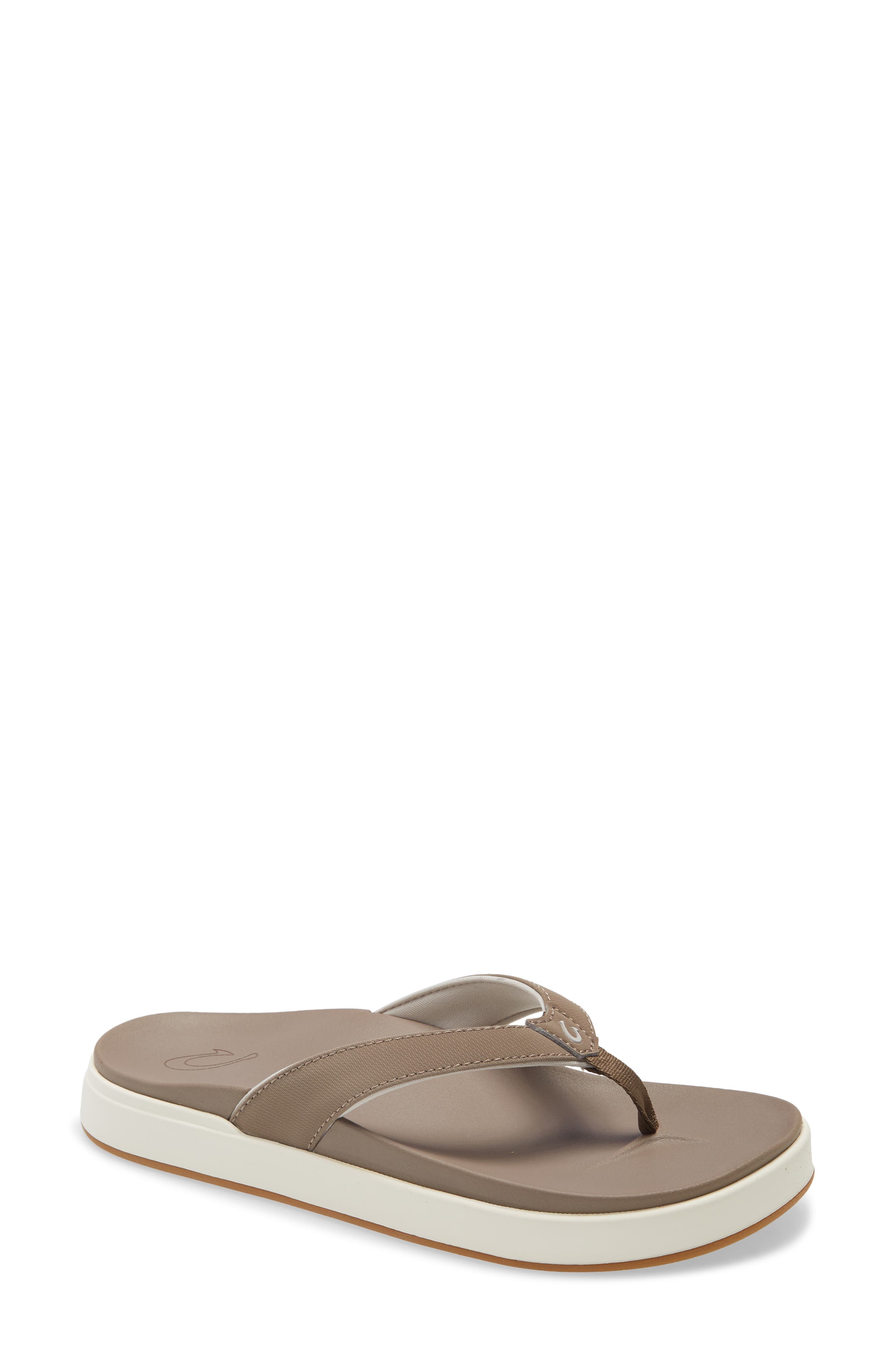 Nua Pio Flip Flop, Main, color, WARM TAUPE/ WARM TAUPE