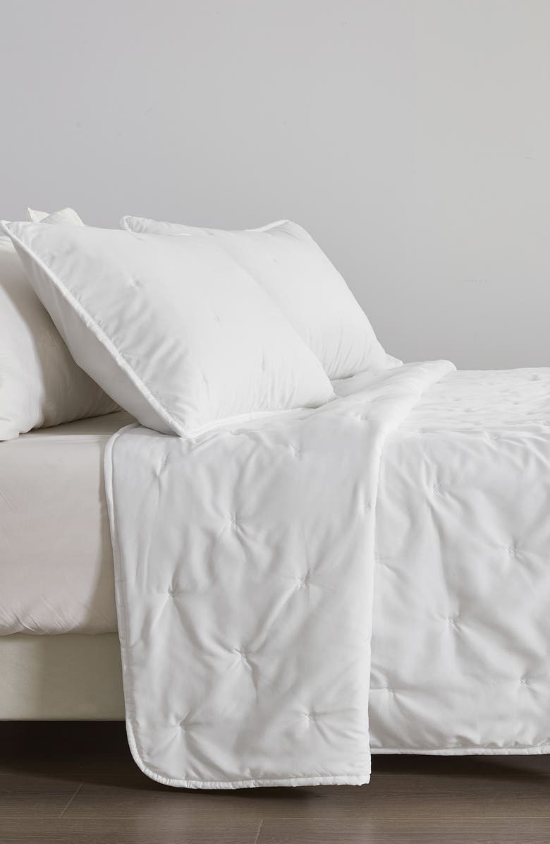 Woven & Weft Dot Stitched Quilt Set, Alternate, color, White