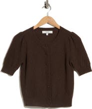 Joie Pointelle Cashmere Cardigan