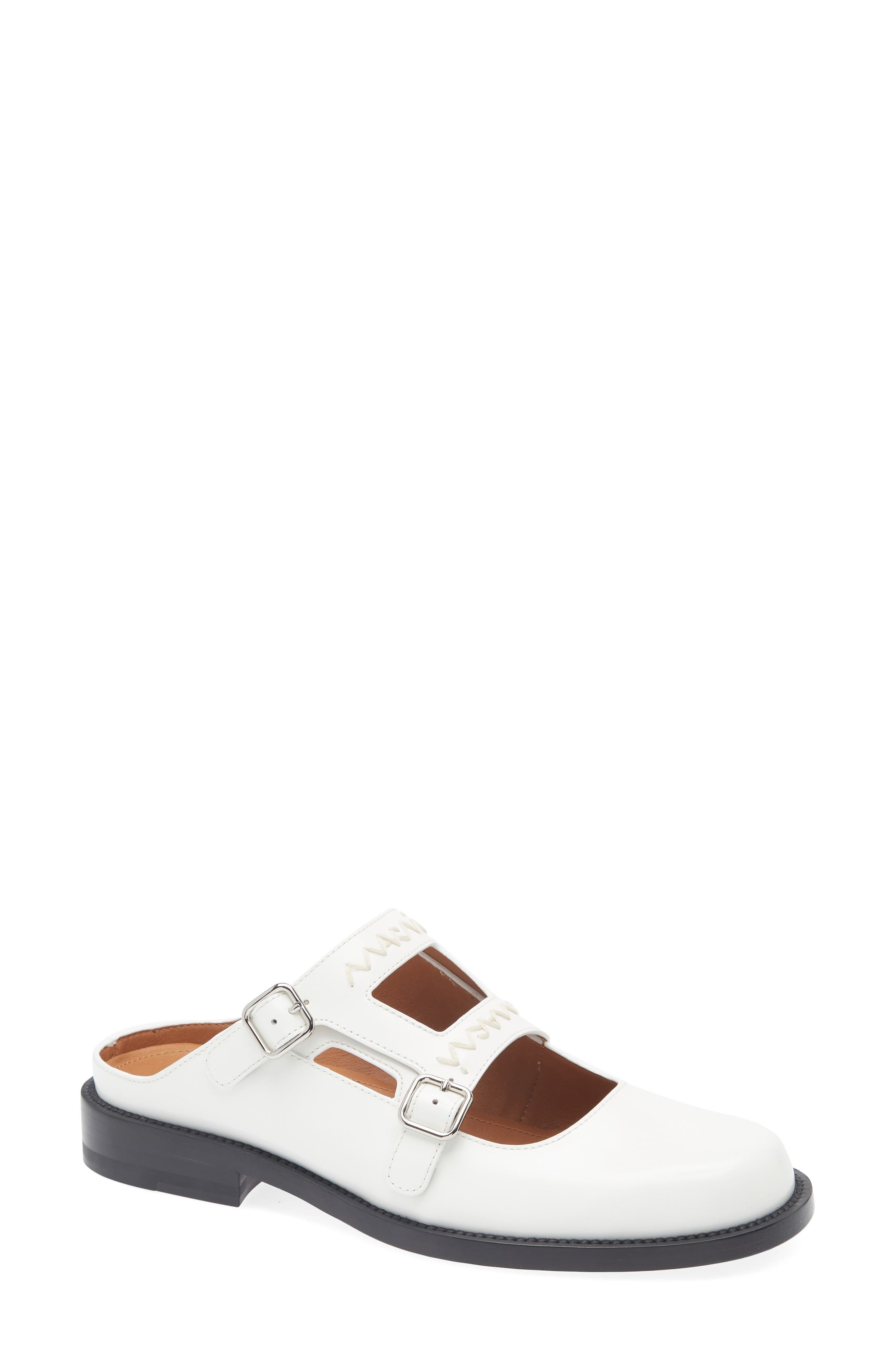 Marni Logo Embroidered Sabot Mule, Main, color, 