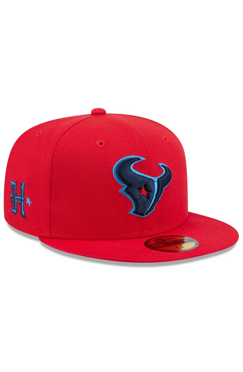 New Era Men's New Era Red Houston Texans Omaha 59FIFTY Fitted Hat, Main, color, Red