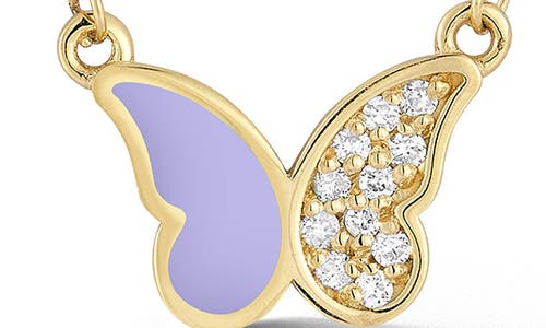 Ember Fine Jewelry Butterfly Pendant Necklace In Gold