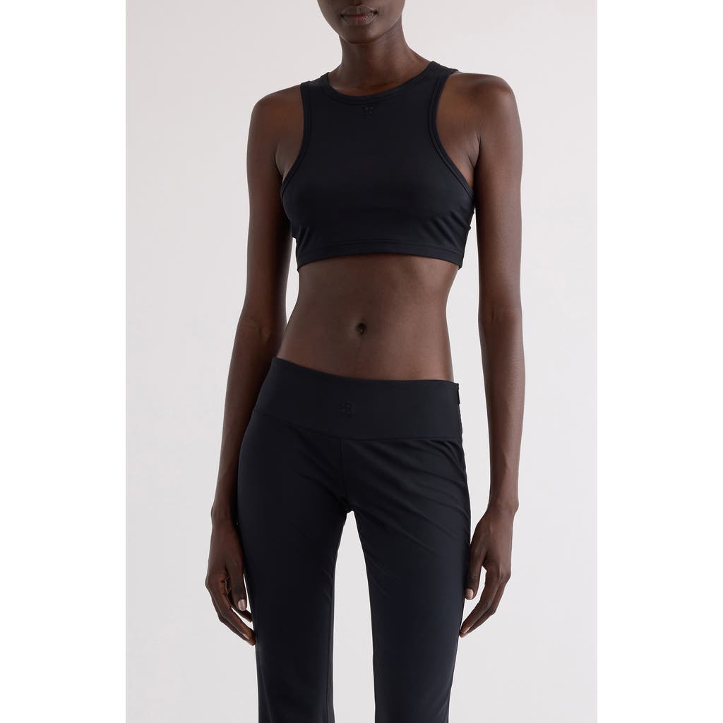 Courrèges Courregès Scuba Tech Jersey Bra In Black