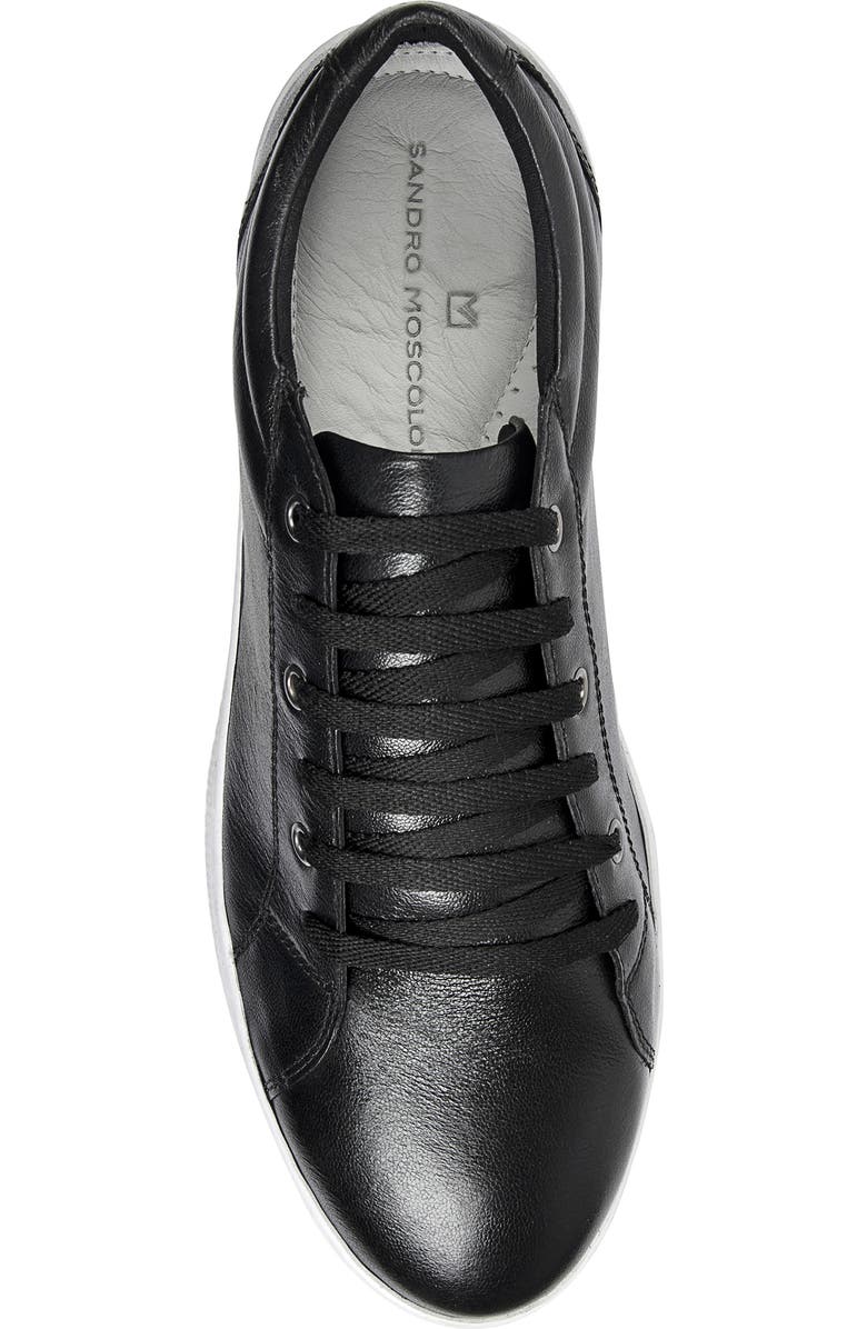Sandro Moscoloni Leather Sneaker, Alternate, color, Black