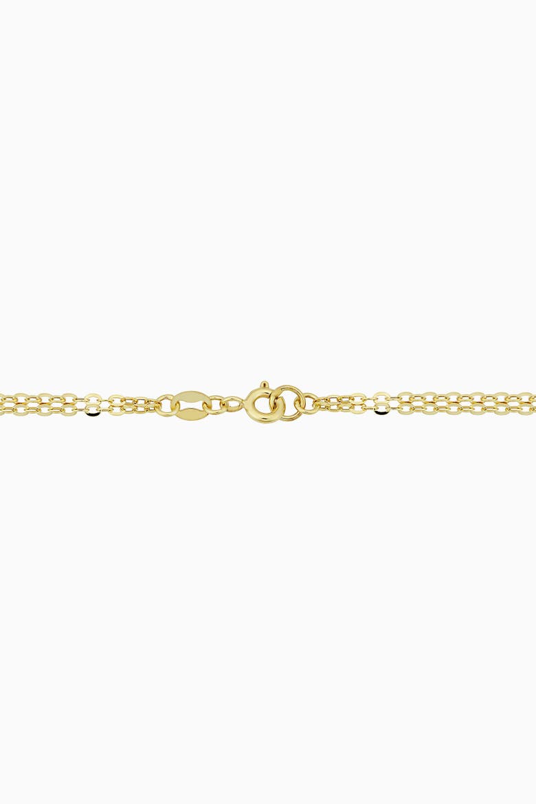 10K Yellow Gold Fantasy Triple Link Bracelet, Alternate, color, Yellow Gold