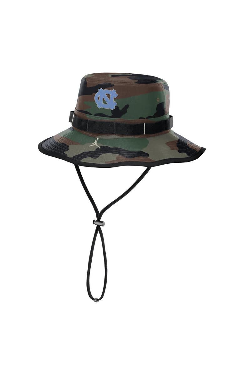 Jordan Brand Men's Jordan Brand Camo North Carolina Tar Heels 2024 Military Appreciation Apex Bucket Hat, Alternate, color, Camo