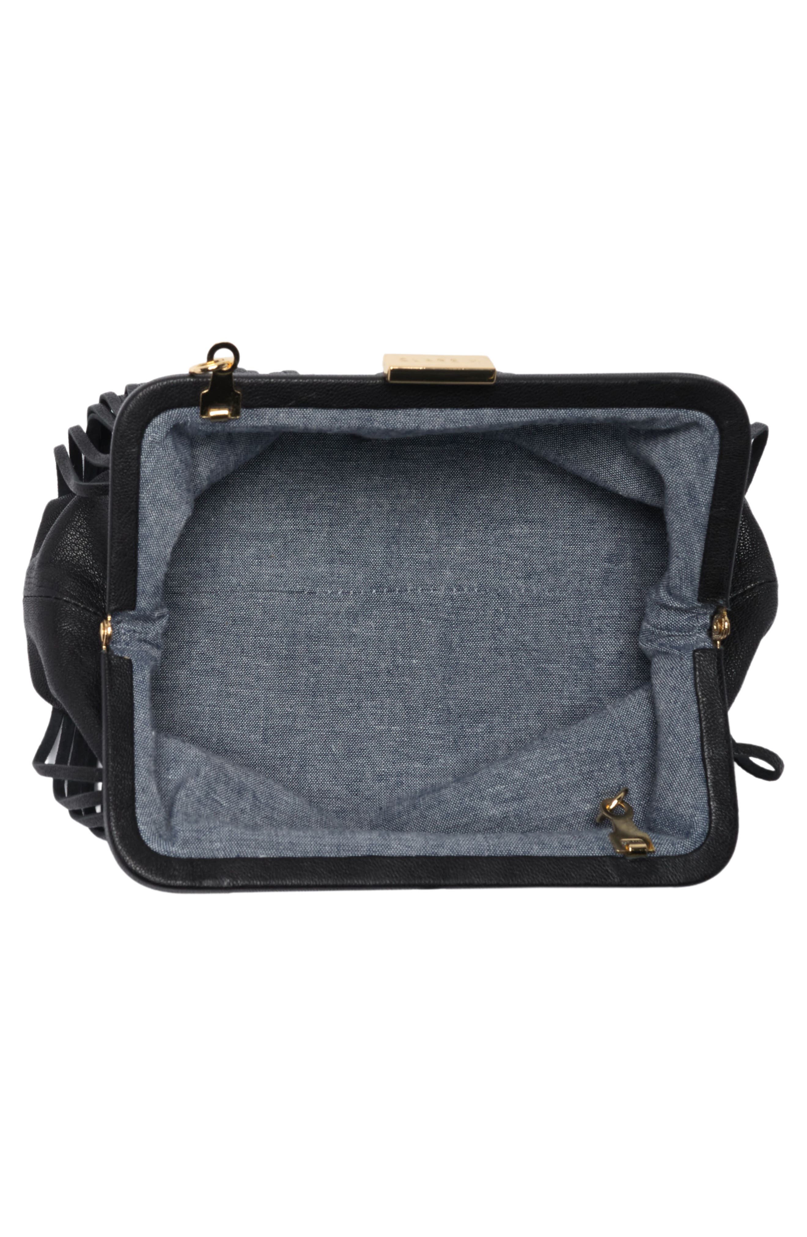 Clare V. Fran Fran Leather Clutch, Alternate, color, 