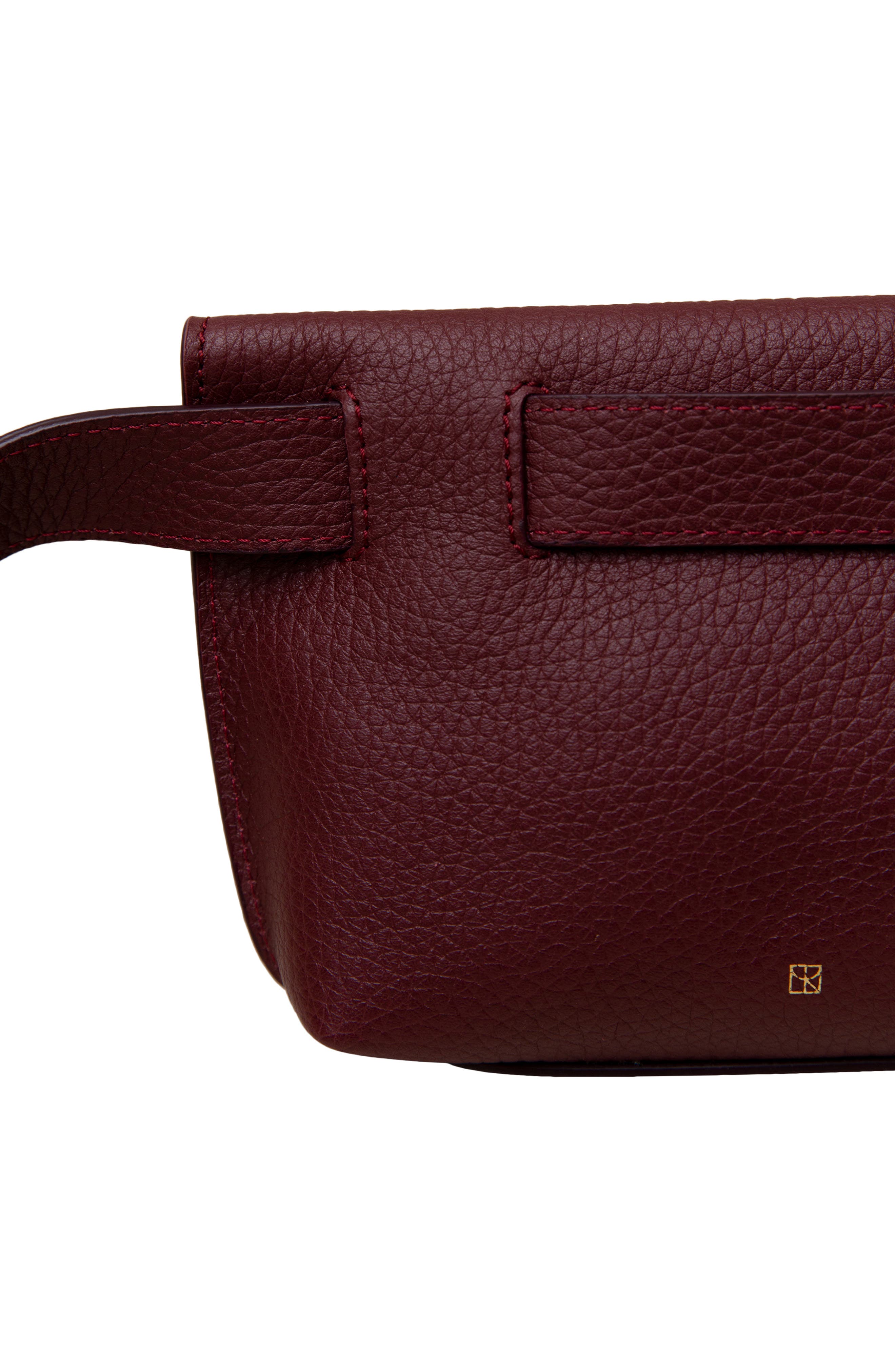 Yari 2.0 Leather Belt Bag, Alternate, color, RIO BORDEAUX