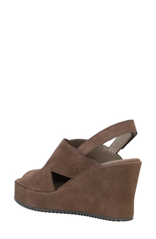 Eileen Fisher Lewis Slingback Wedge Sandal In Rye