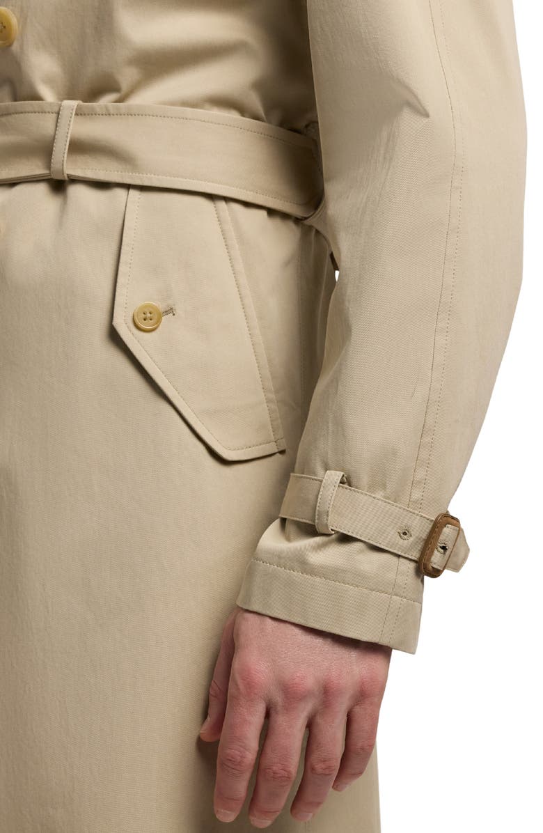 Ralph Lauren Purple Label Cotton Twill Trench Coat, Alternate, color, Khaki Stone