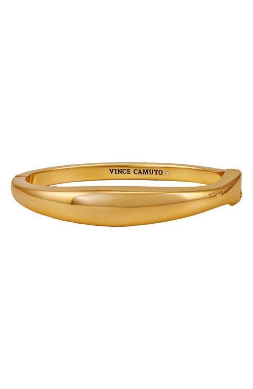 Vince Camuto Hinged Bangle Bracelet In Gold