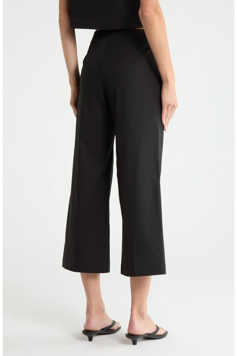 Terena Stretch Cotton Pants, Alternate, color, BLACK