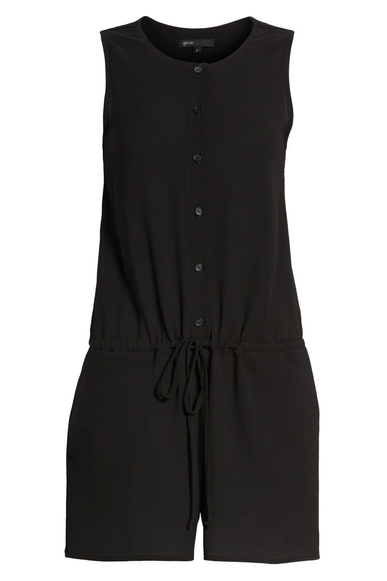 Gibson x Hi Sugarplum! Captiva Romper (Nordstrom Exclusive), Alternate, color, BLACK