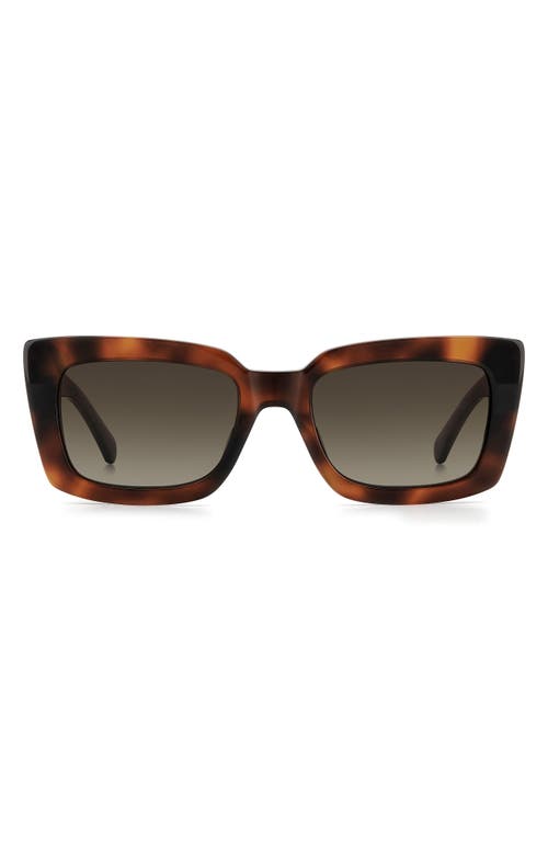 Kate Spade New York Cailin 52mm Rectangular Sunglasses In Brown