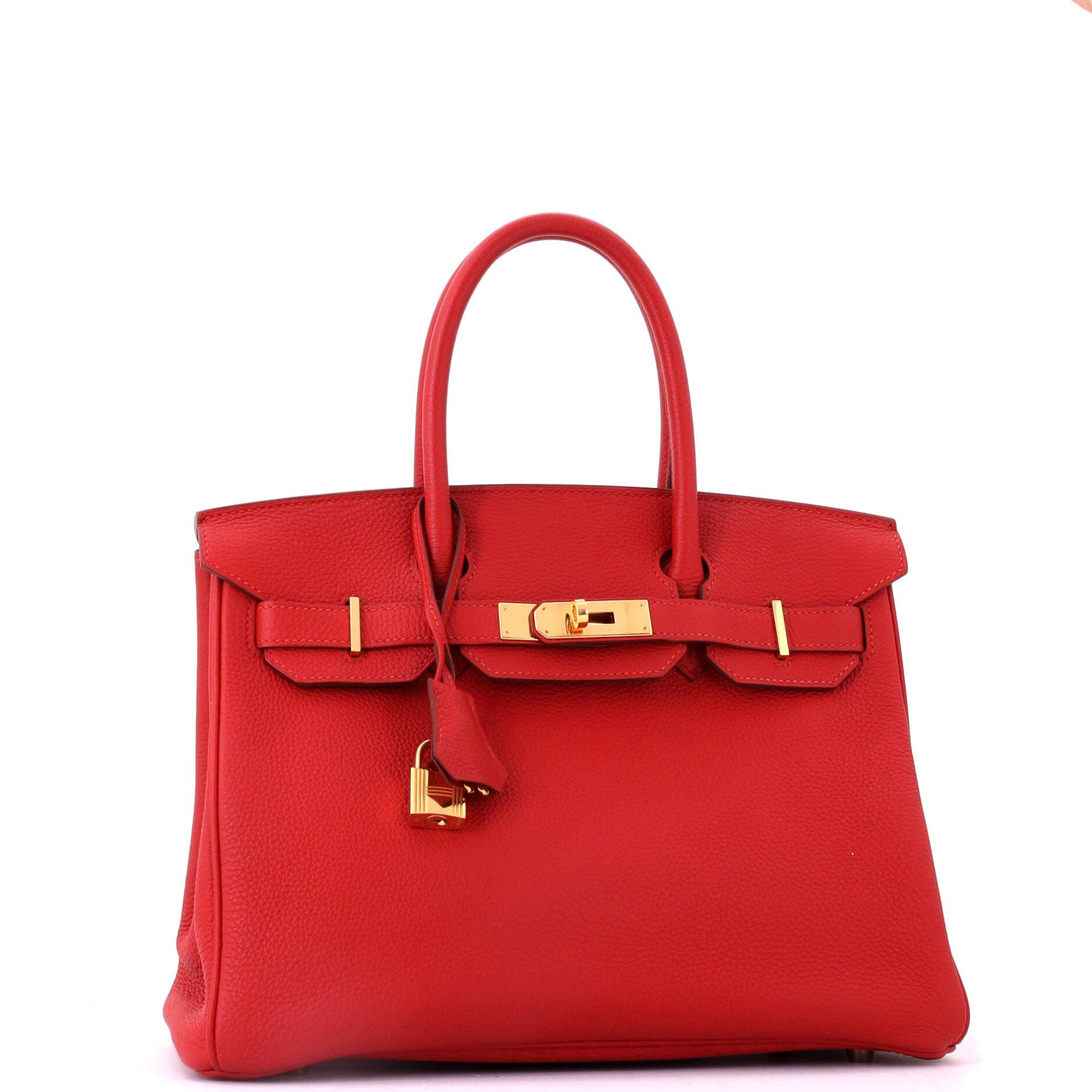 Birkin Handbag Red Togo with Gold Hardware 30, Alternate, color, Vermillon