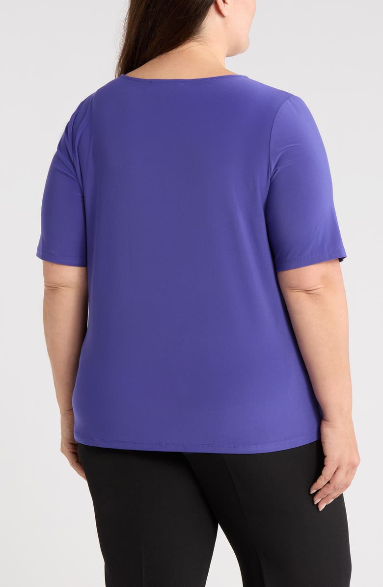 KASPER Pleat Neck Top, Alternate, color,