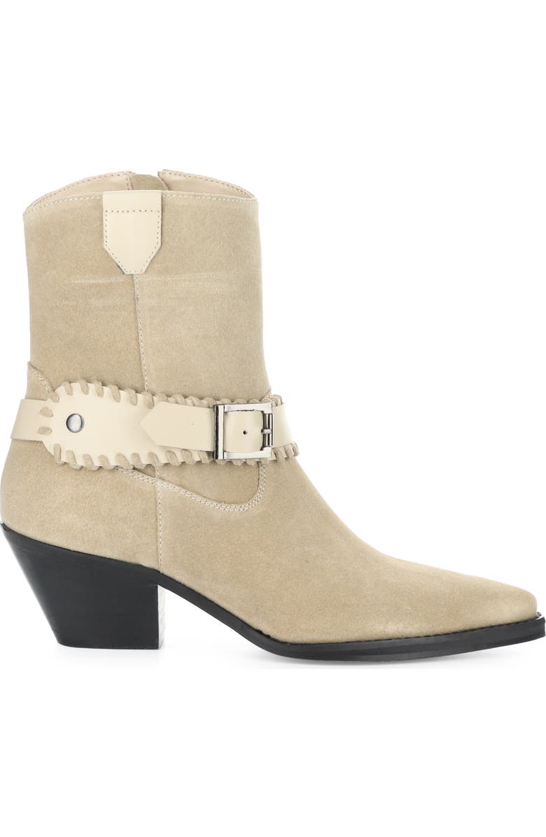 Bos. & Co. Tartan Bootie, Alternate, color, Beige Suede