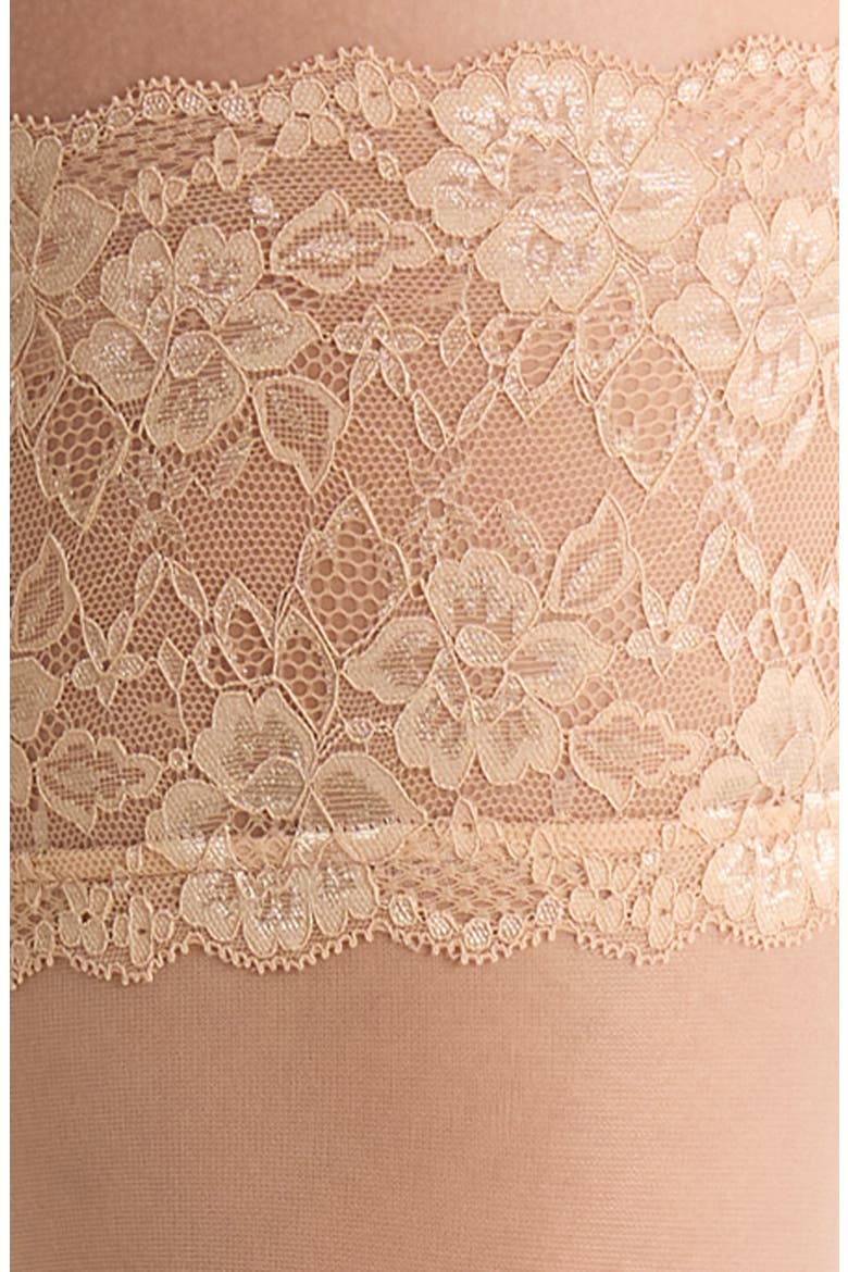 Lace Top Thigh High Sheer Stockings, Alternate, color, BEIGE ALMOND