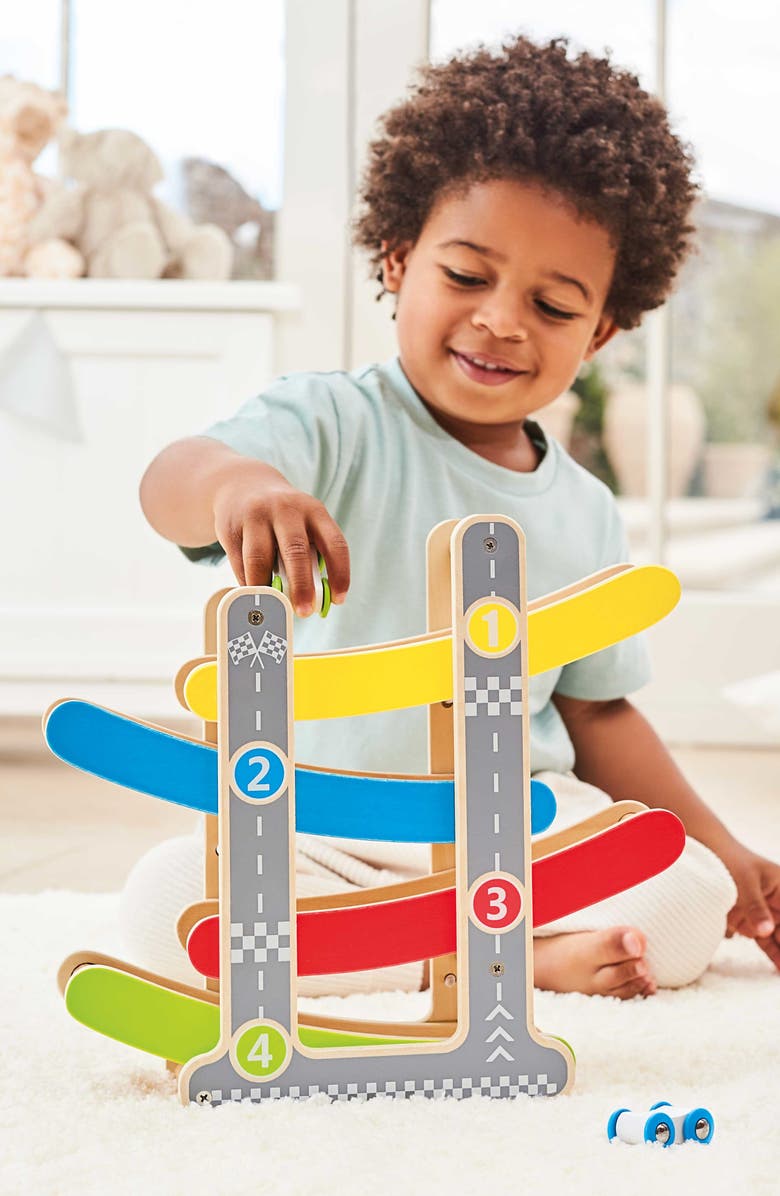 Hape Fast Flip Wooden Racetrack Toy, Alternate, color, Multi
